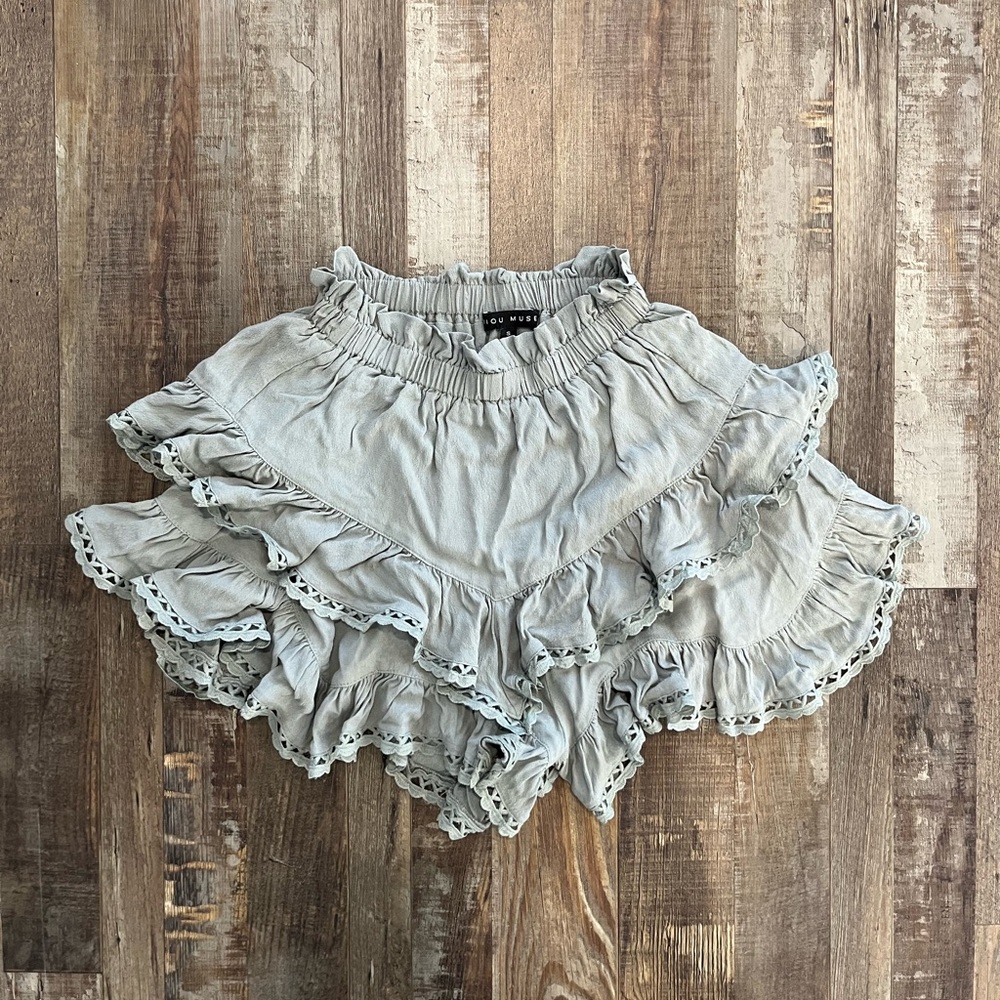 Mint green layered skirt!🤍